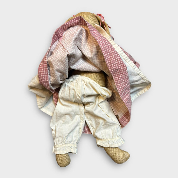 Vintage Handmade Easter Bunnies Rabbits Animals Primitive Country With Dress - Picture 10 of 13